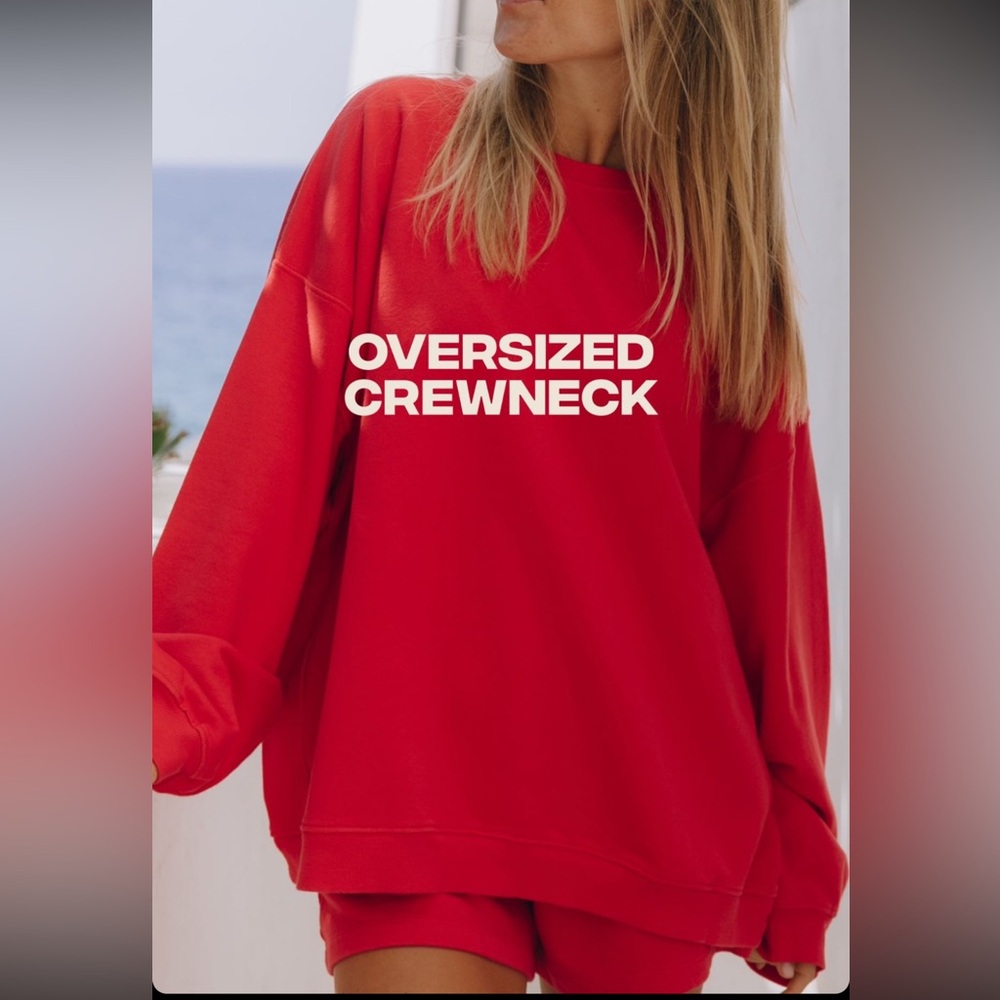 Daily Drills Heart Oversized Crewneck